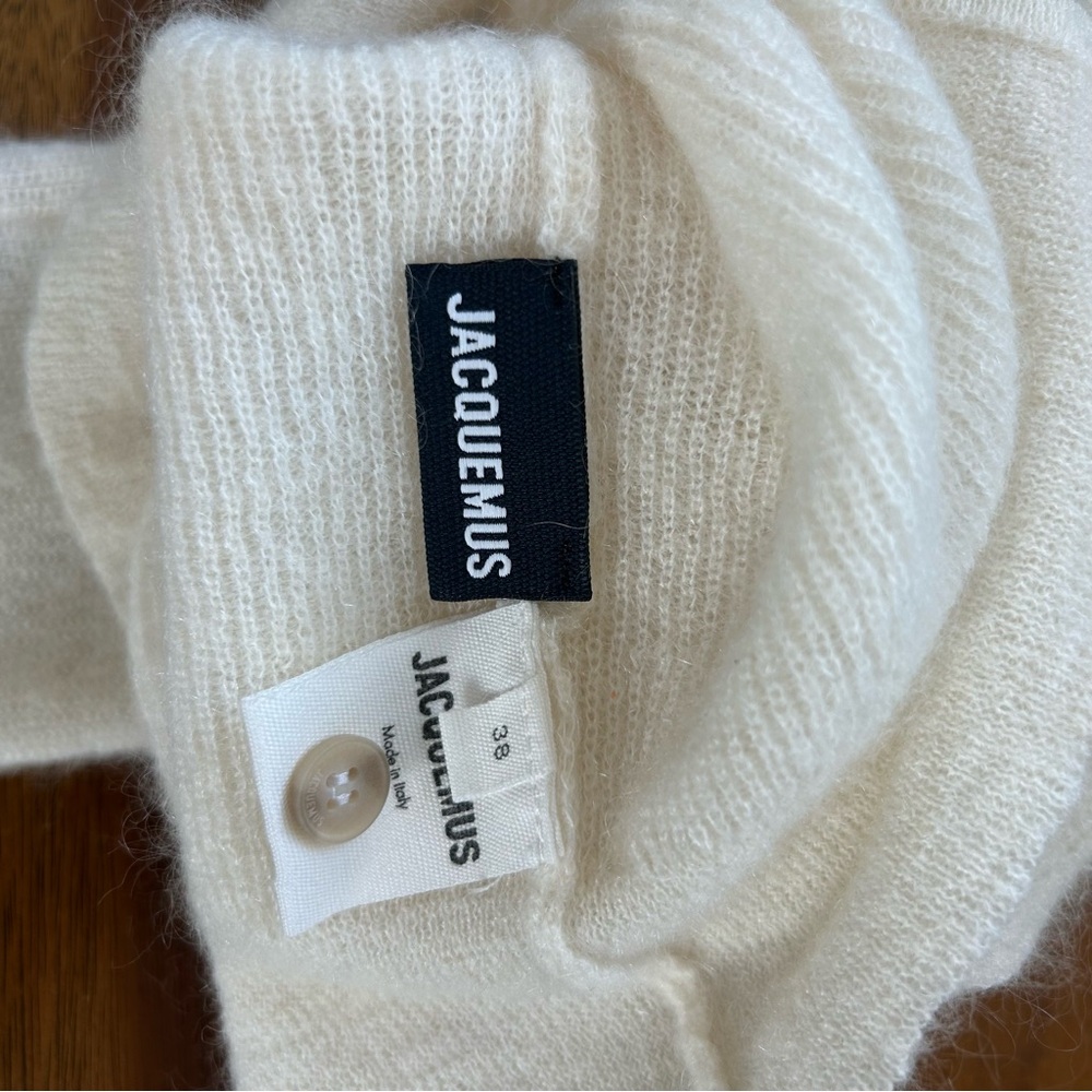 Jacquemus Le Cardigan Alzou Off-White Size EU 38 - Picture 10 of 11